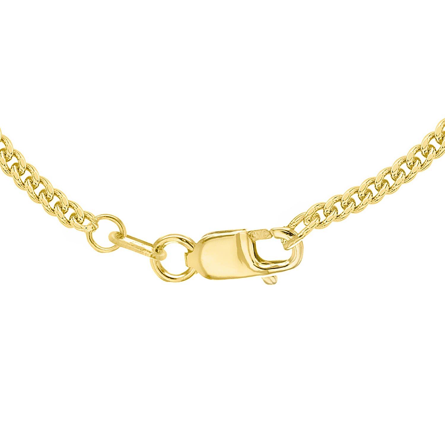 Diamond Cut Curb Chain 20 Inch in 9K Yellow Gold 6g 7577827 4