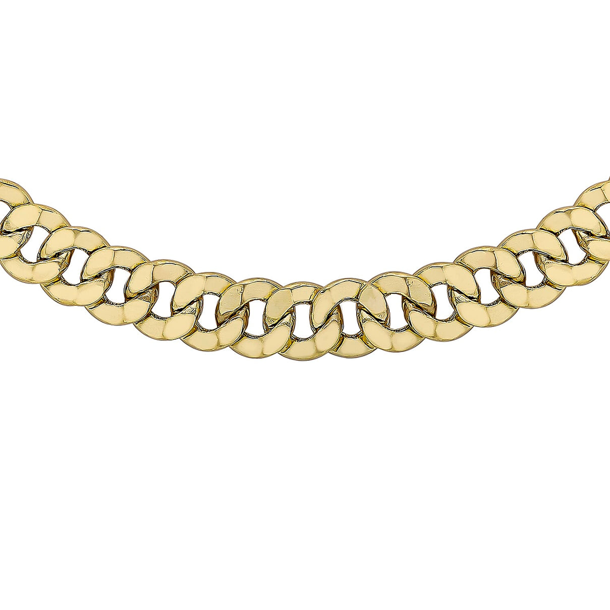 Diamond Cut 4.3mm Round-Link Curb Chain 20 Inch in 9K Yellow Gold 6.4g 7578167 0
