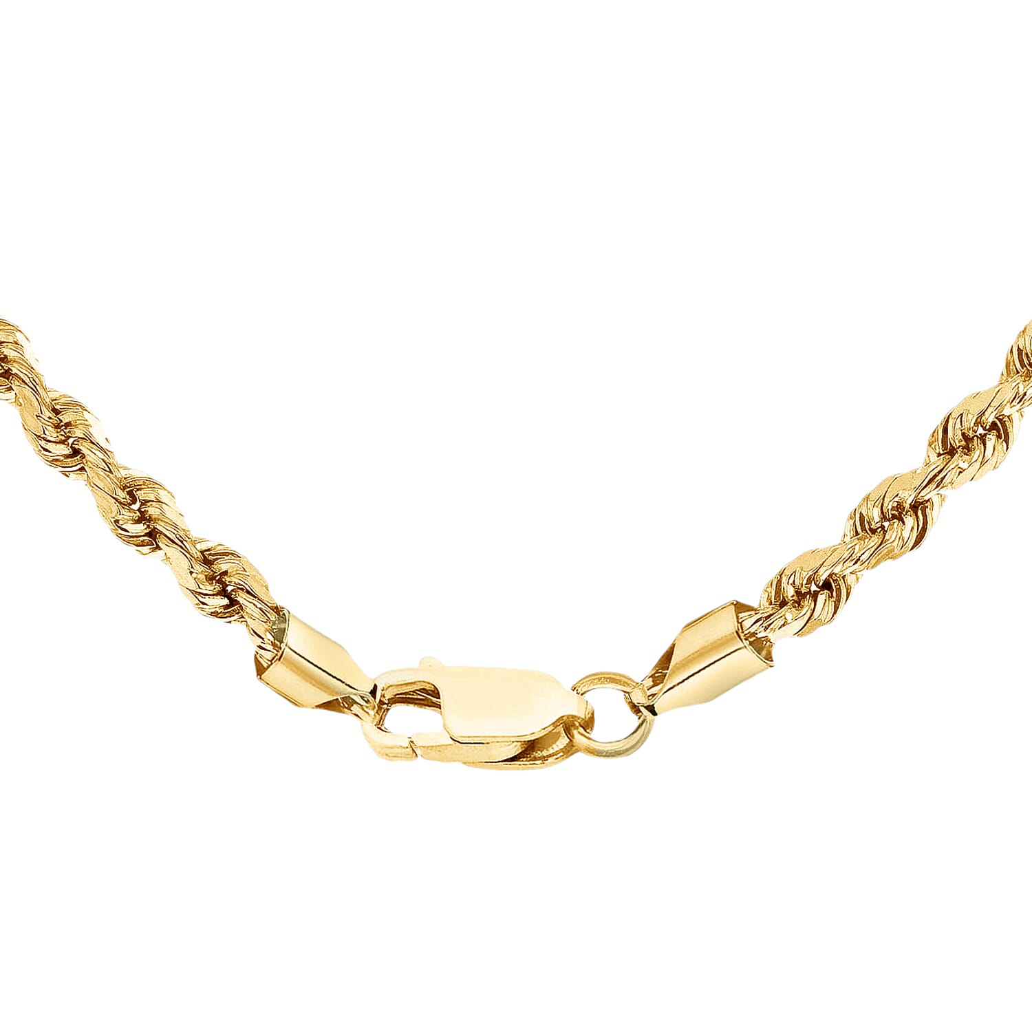 Diamond Cut Rope Chain 20 Inch in 9K Yellow Gold 7581538 4