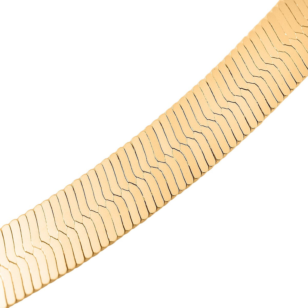 Vicenza Closeout - 9K Yellow Gold Herringbone Chain (Size - 20), Gold Wt. 7.50 Gms