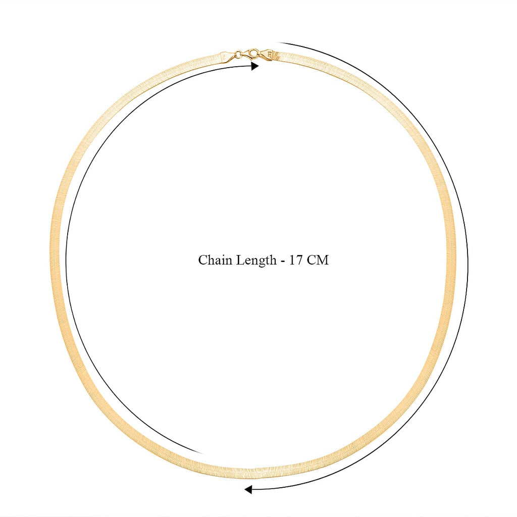 Vicenza Closeout - 9K Yellow Gold Herringbone Chain (Size - 20), Gold Wt. 7.50 Gms
