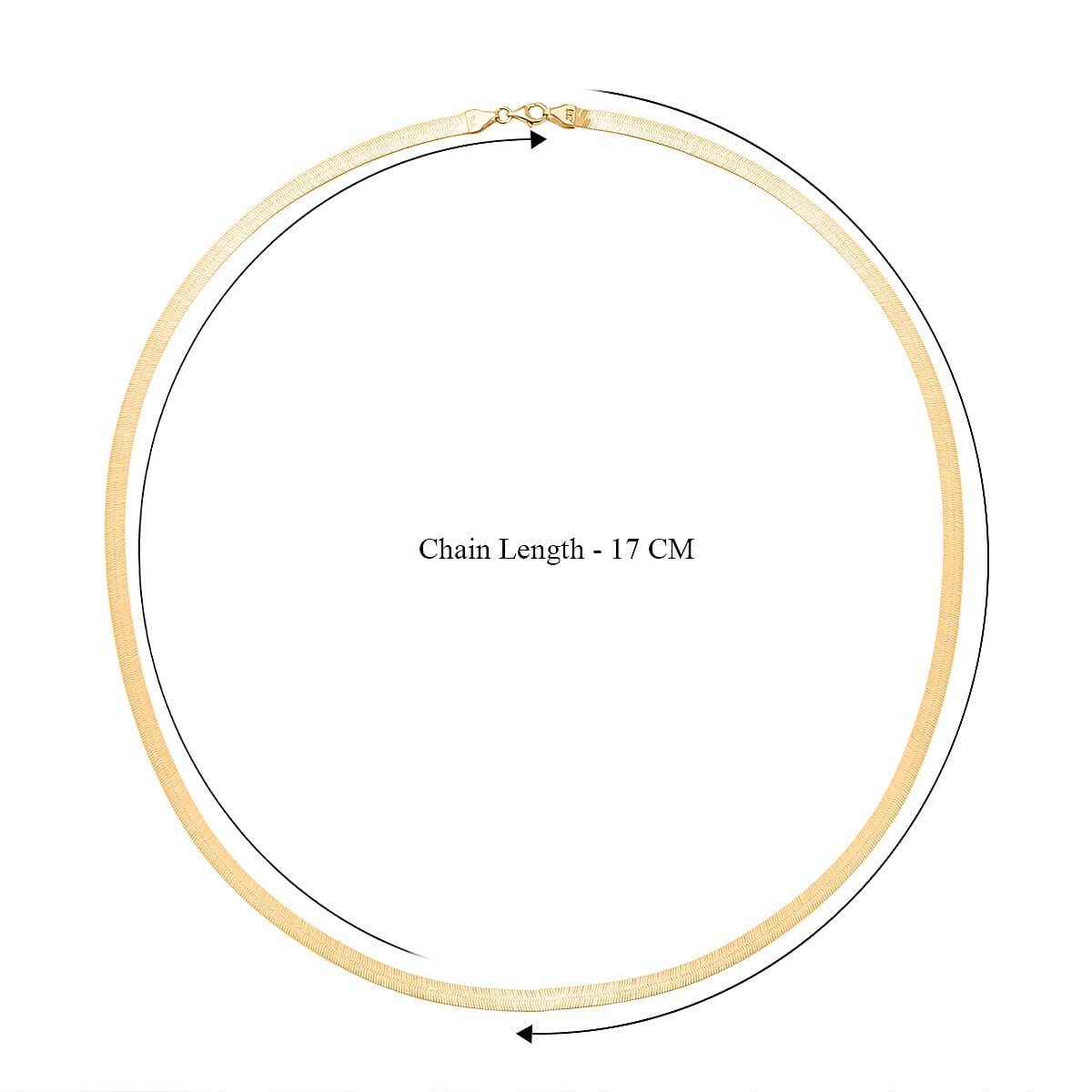 Vicenza Closeout - 9K Yellow Gold Herringbone Chain (Size - 20), Gold Wt. 7.50 Gms 7725371 4
