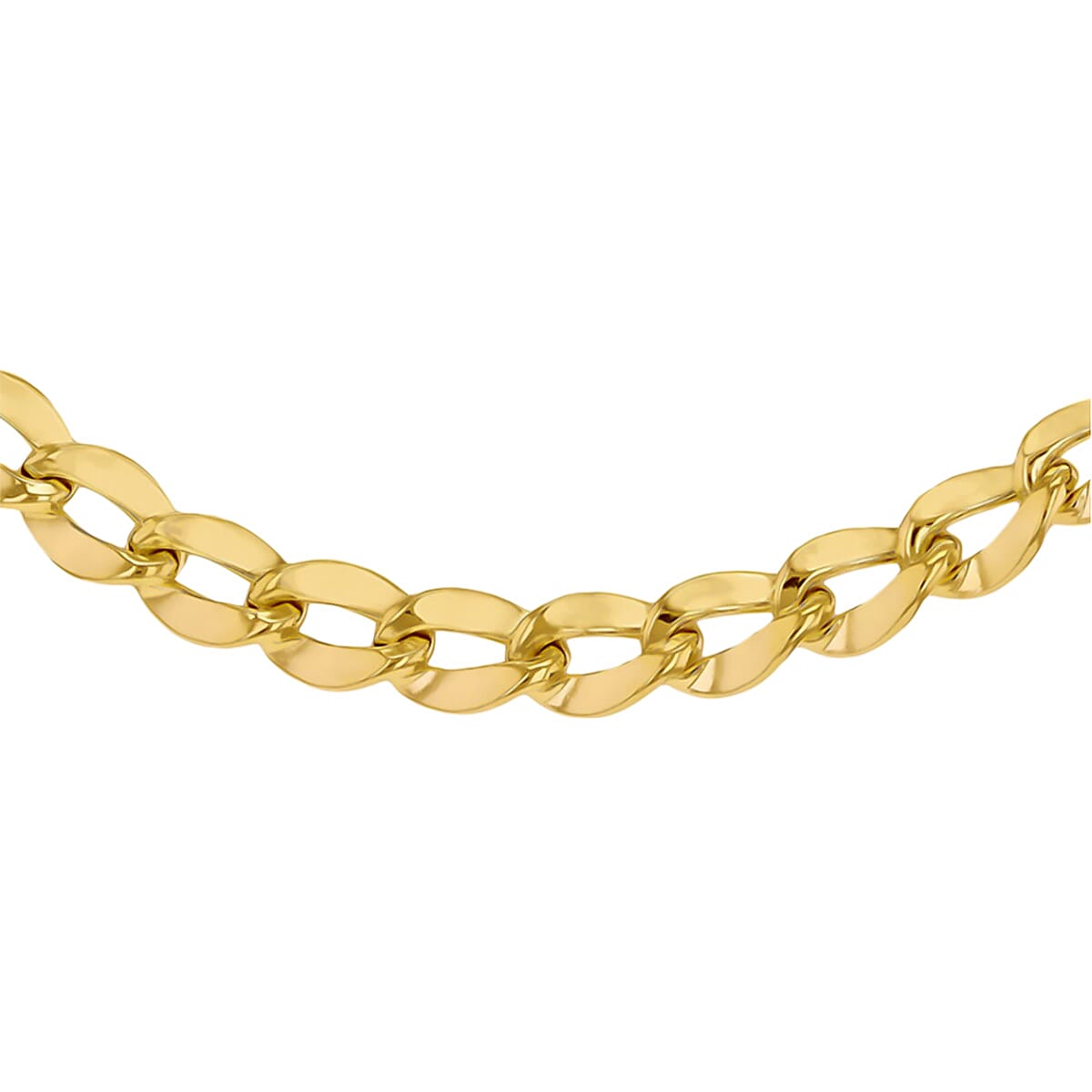 9K Yellow Gold Flat Curb Chain (Size - 20), Gold Wt. 8.6 Gms 7751587 0