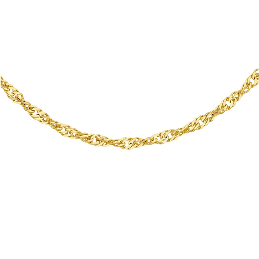 9K Yellow Gold  Chain (Size - 22),  Gold Wt. 1.1 Gms