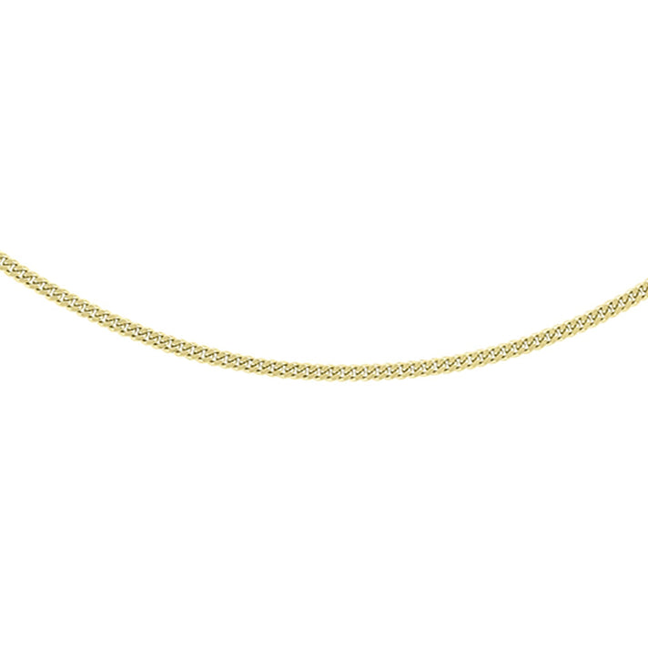 24 Adjustable Heart Slider Curb Chain 22 Inch in 9K Yellow Gold 7577775 1