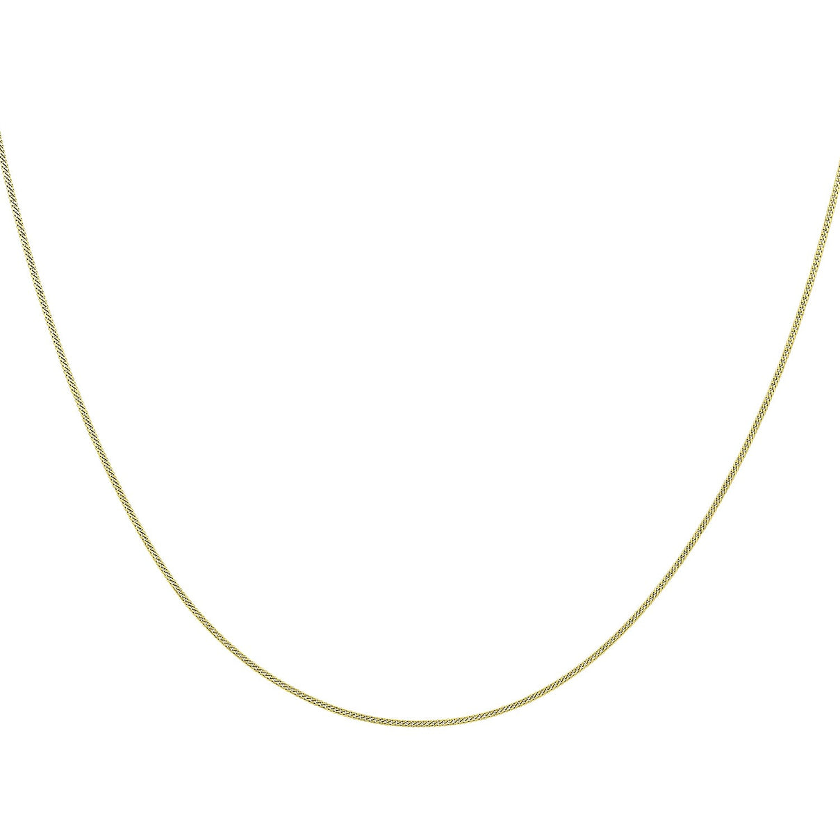 24 Adjustable Heart Slider Curb Chain 22 Inch in 9K Yellow Gold 7577775 1