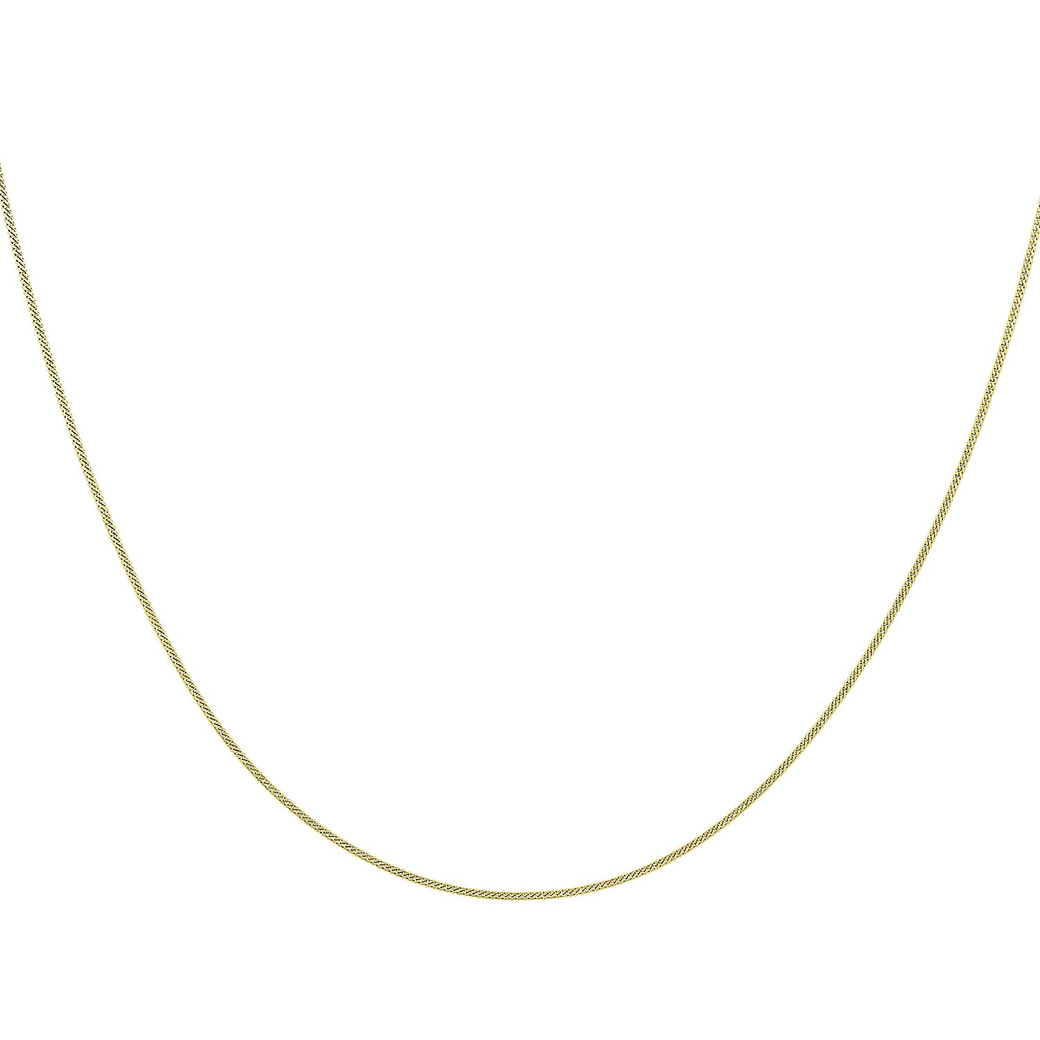 24 Adjustable Heart Slider Curb Chain 22 Inch in 9K Yellow Gold 7577775 1
