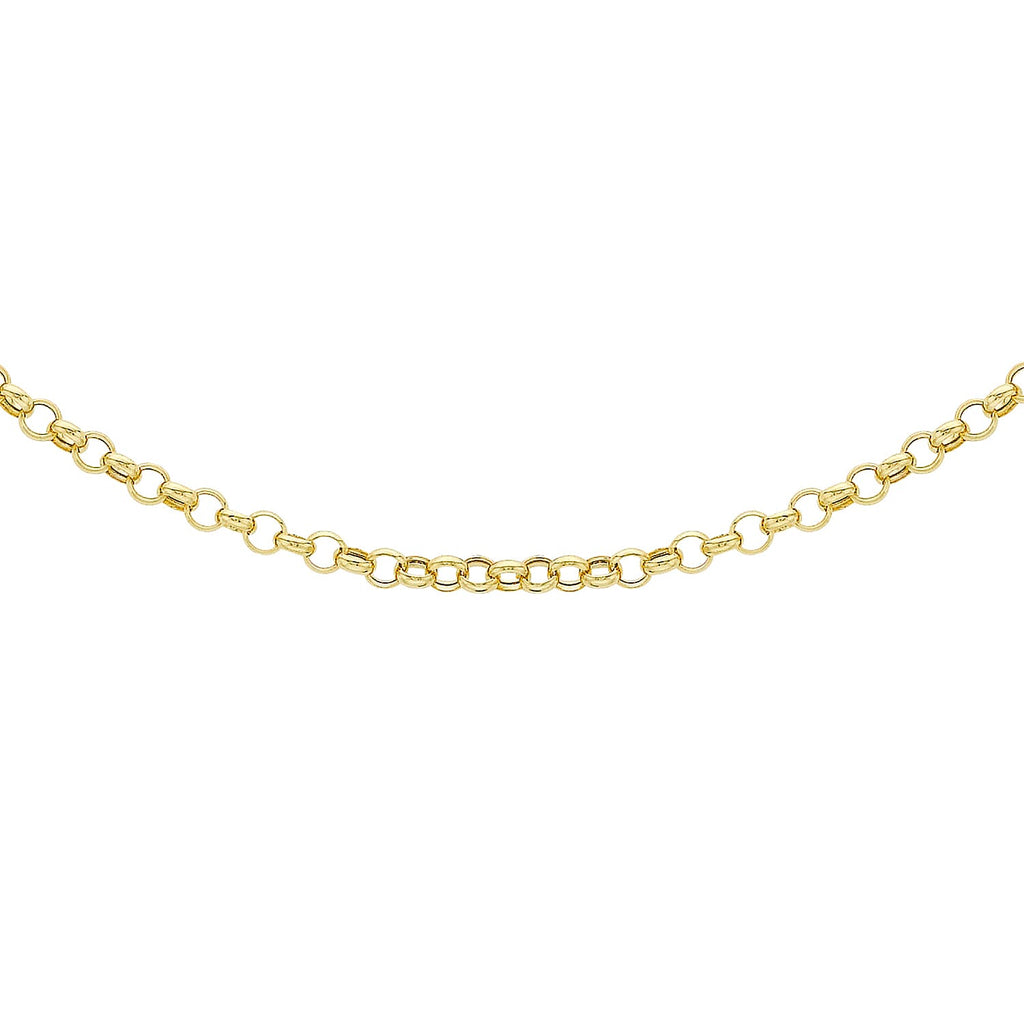 9K Yellow Gold  Chain (Size - 22),  Gold Wt. 2 Gms