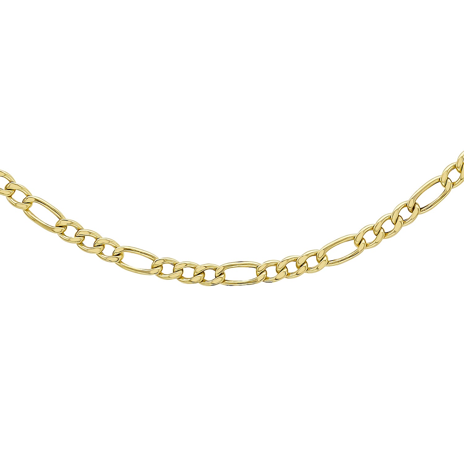 Figaro Chain 22 Inch in 9K Yellow Gold 7579708 0