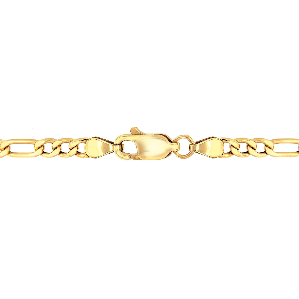 Figaro Chain 22 Inch in 9K Yellow Gold 7579708 4