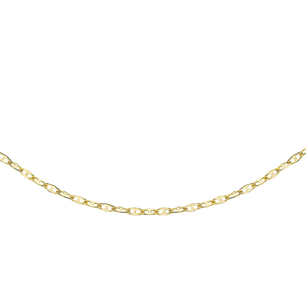 9K Yellow Gold Chain (Size - 24), Gold Wt.0.99 Gms