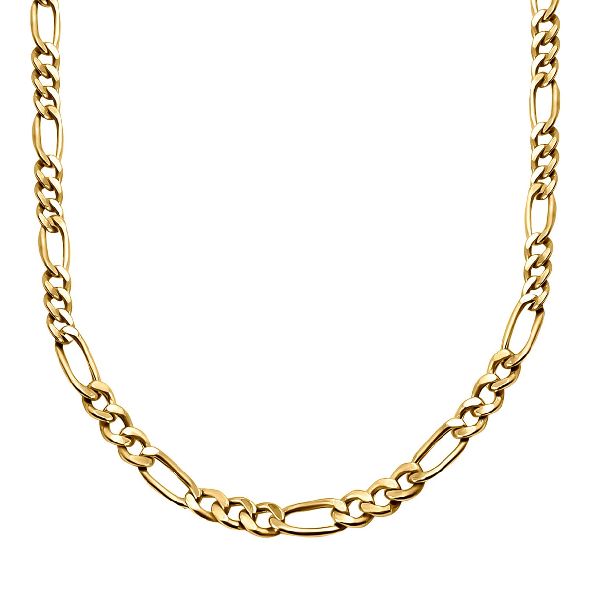 Closeout Deal - 9K Yellow Gold Figaro Chain (Size - 24) with Spring Ring Clasp 7535274 0