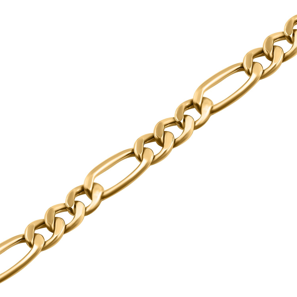 Closeout Deal - 9K Yellow Gold Figaro Chain (Size - 24) with Spring Ring Clasp 7535274 2