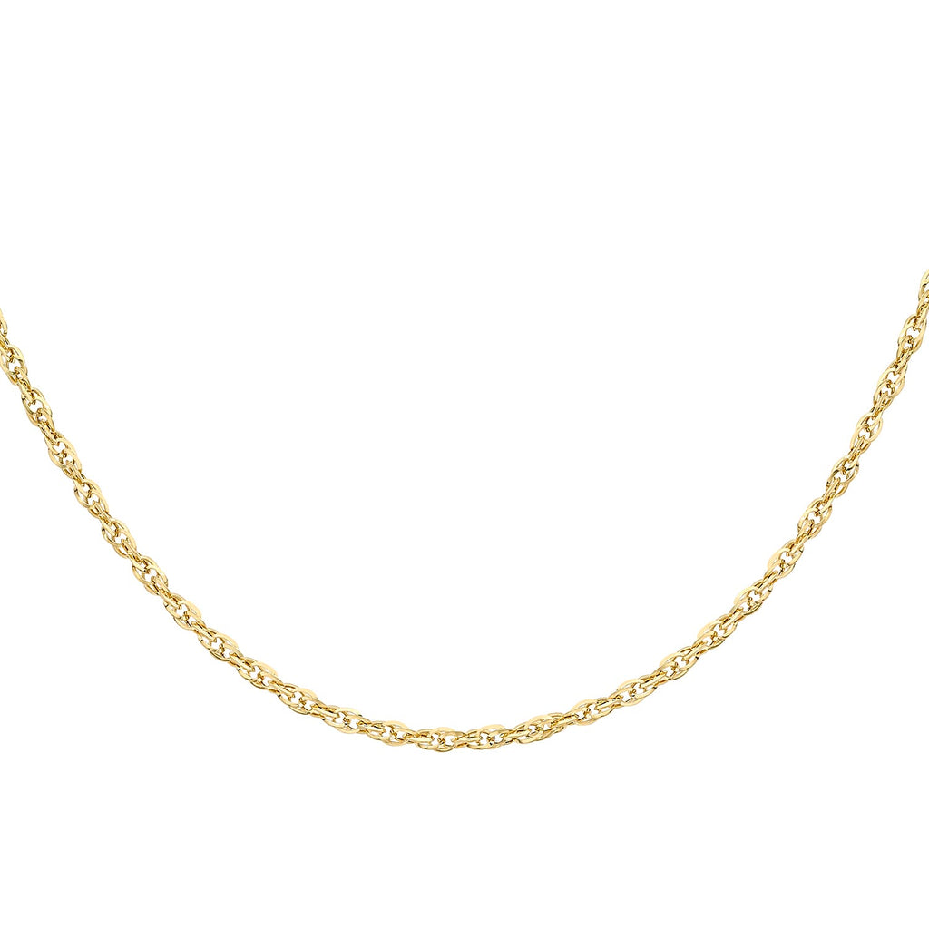 9K Yellow Gold  Chain (Size - 24),  Gold Wt. 2.4 Gms