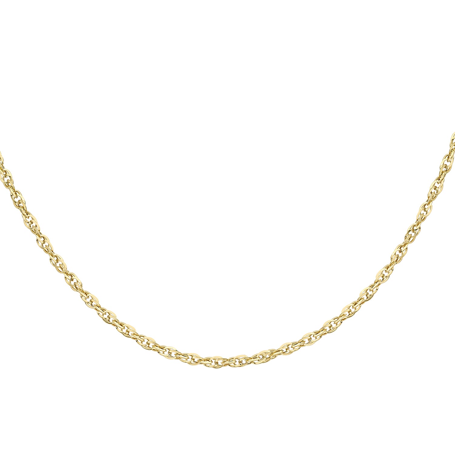 Diamond Cut Prince of Wales Chain 24 Inch in 9K Yellow Gold 7582280 0
