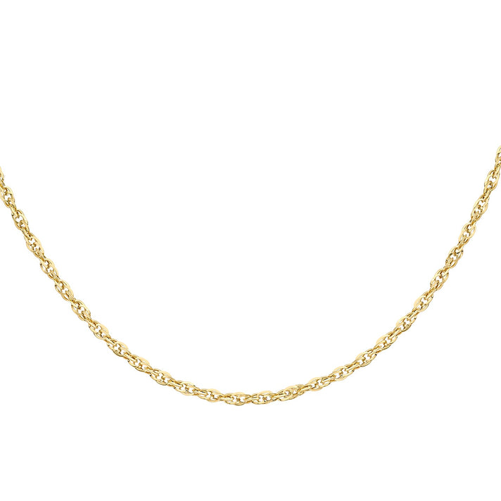 Diamond Cut Prince of Wales Chain 24 Inch in 9K Yellow Gold 7582280 1