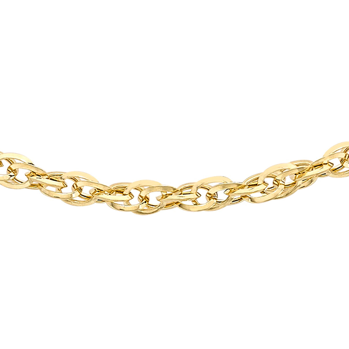 Diamond Cut Prince of Wales Chain 24 Inch in 9K Yellow Gold 7582280 1