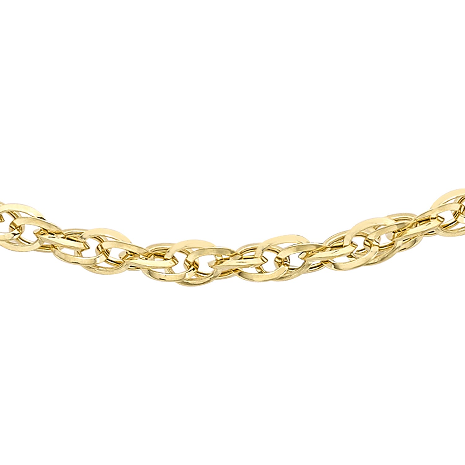 Diamond Cut Prince of Wales Chain 24 Inch in 9K Yellow Gold 7582280 1