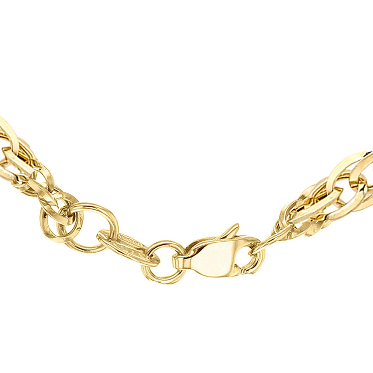 Diamond Cut Prince of Wales Chain 24 Inch in 9K Yellow Gold 7582280 2