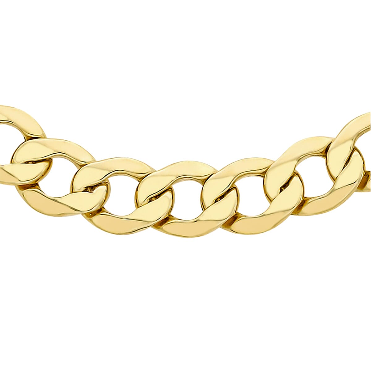 One Time closeout- 9K Yellow Gold Curb Necklace (Size - 24), Gold Wt. 26.4 Gms 7763733 0