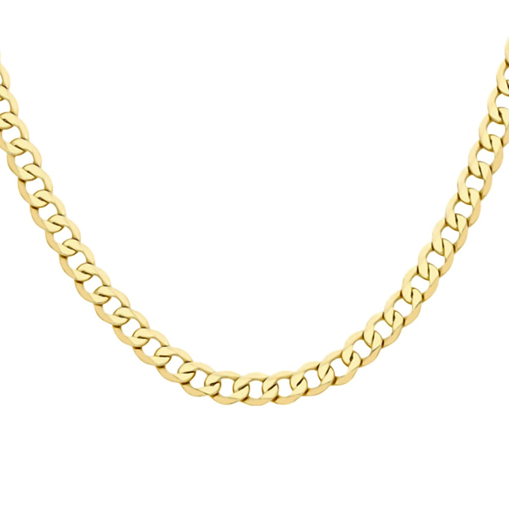One Time closeout- 9K Yellow Gold Curb Necklace (Size - 24), Gold Wt. 26.4 Gms