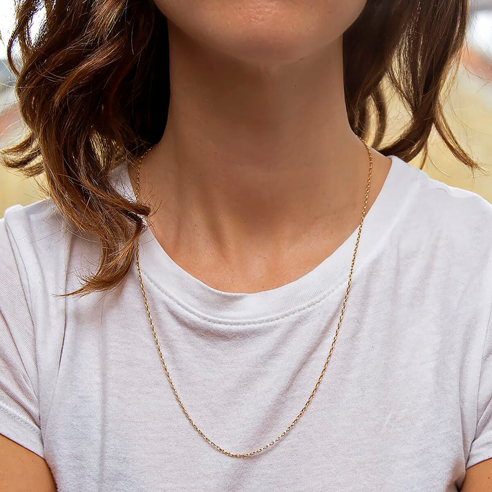 Diamond Cut Belcher Chain 24 Inch in 9K Yellow Gold 7578721 2