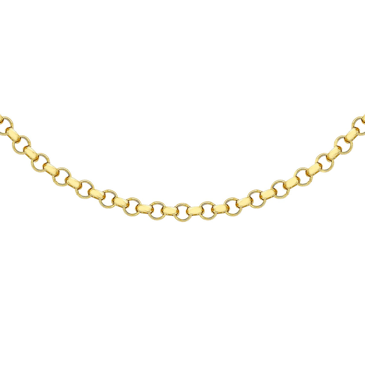 Round Belcher Chain 24 Inch in 9K Yellow Gold 7578773 0