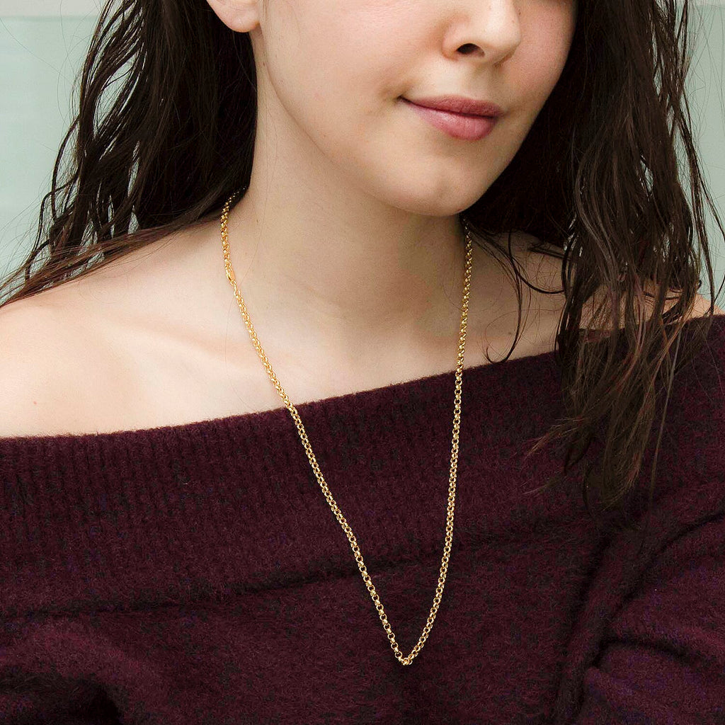 9K Yellow Gold  Chain (Size - 24),  Gold Wt. 4.2 Gms