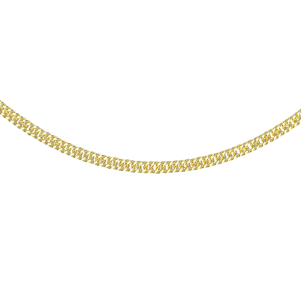 2.5mm Hollow Triple Curb Chain 24 Inch in 9K Yellow Gold 7578213 0