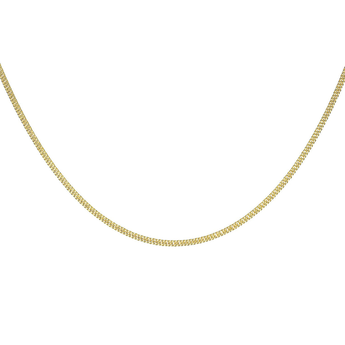 2.5mm Hollow Triple Curb Chain 24 Inch in 9K Yellow Gold 7578213 3
