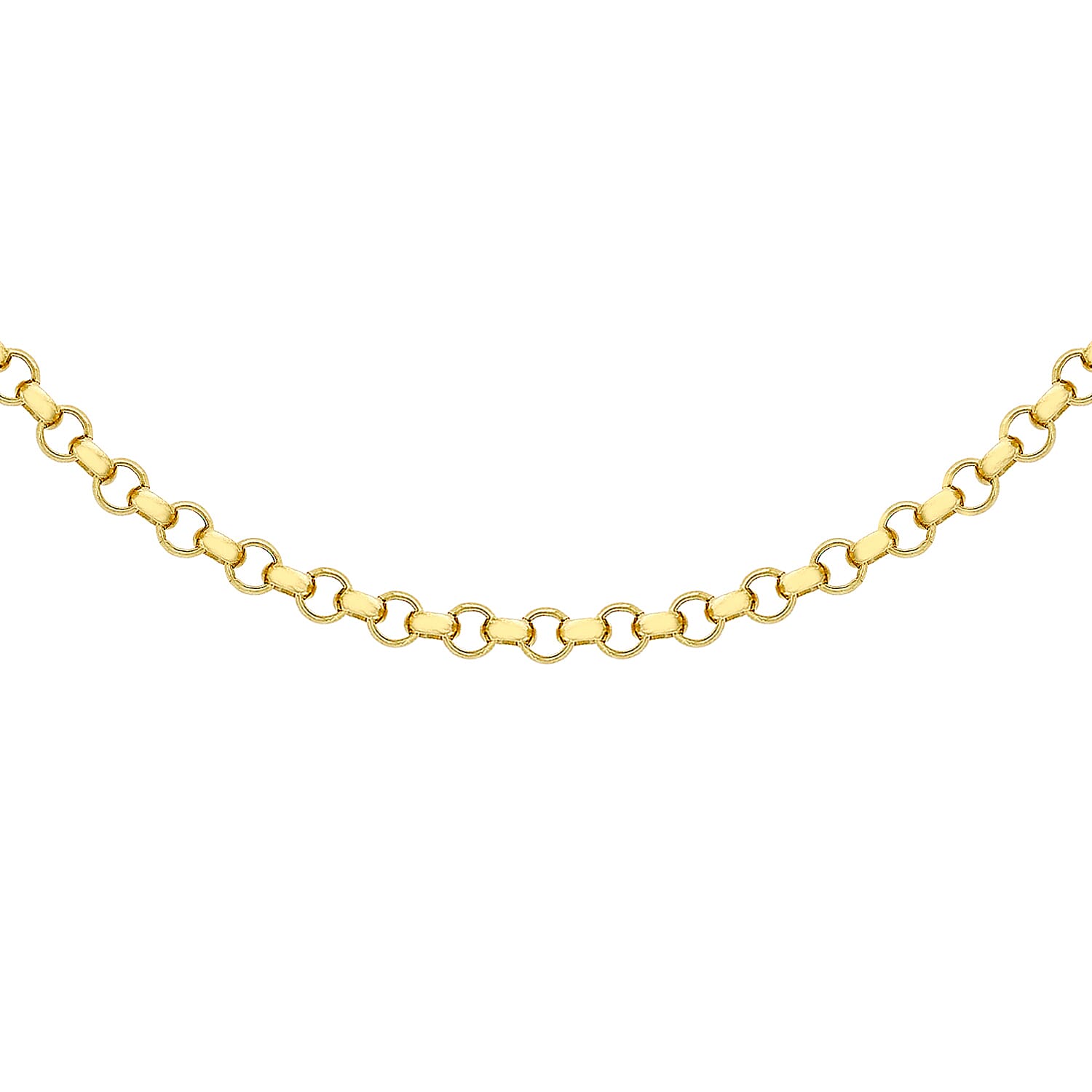 Round Belcher Chain 30 Inch in 9K Yellow Gold 7578775 0