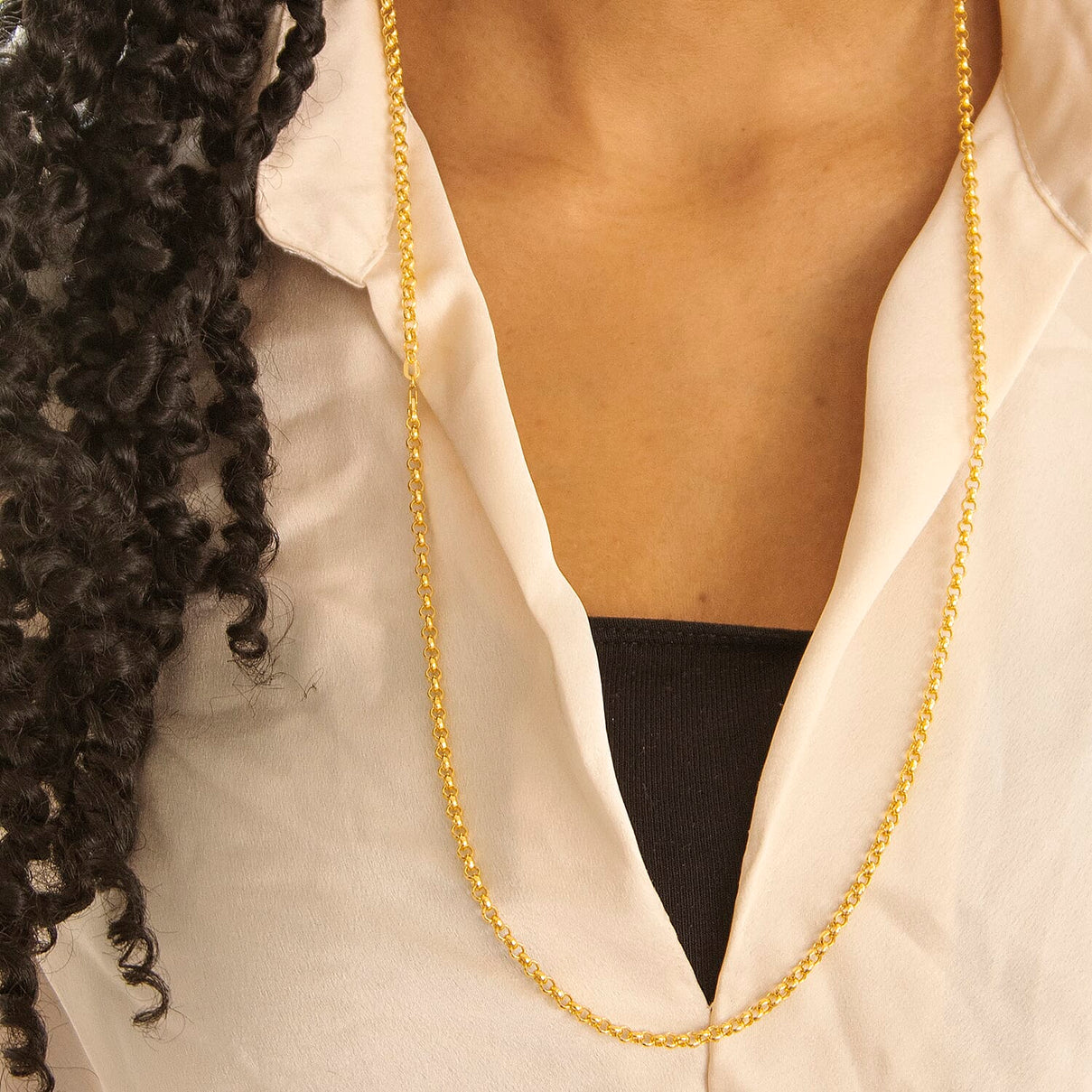 Round Belcher Chain 30 Inch in 9K Yellow Gold 7578775 1