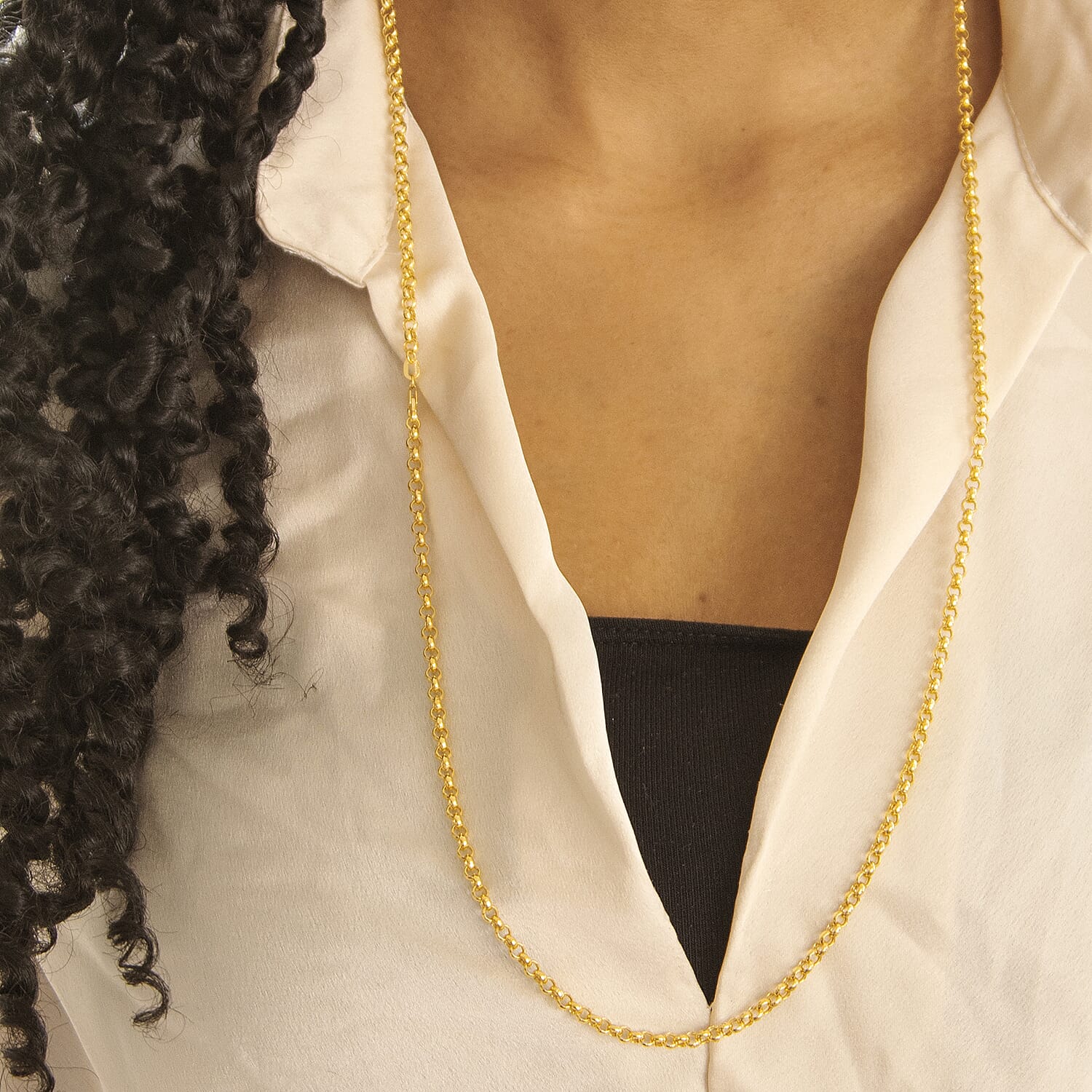 Round Belcher Chain 30 Inch in 9K Yellow Gold 7578775 1