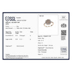 9K Yellow Gold SGL Certified Natural Champagne Diamond & White Diamond Ring 1.00 Ct.