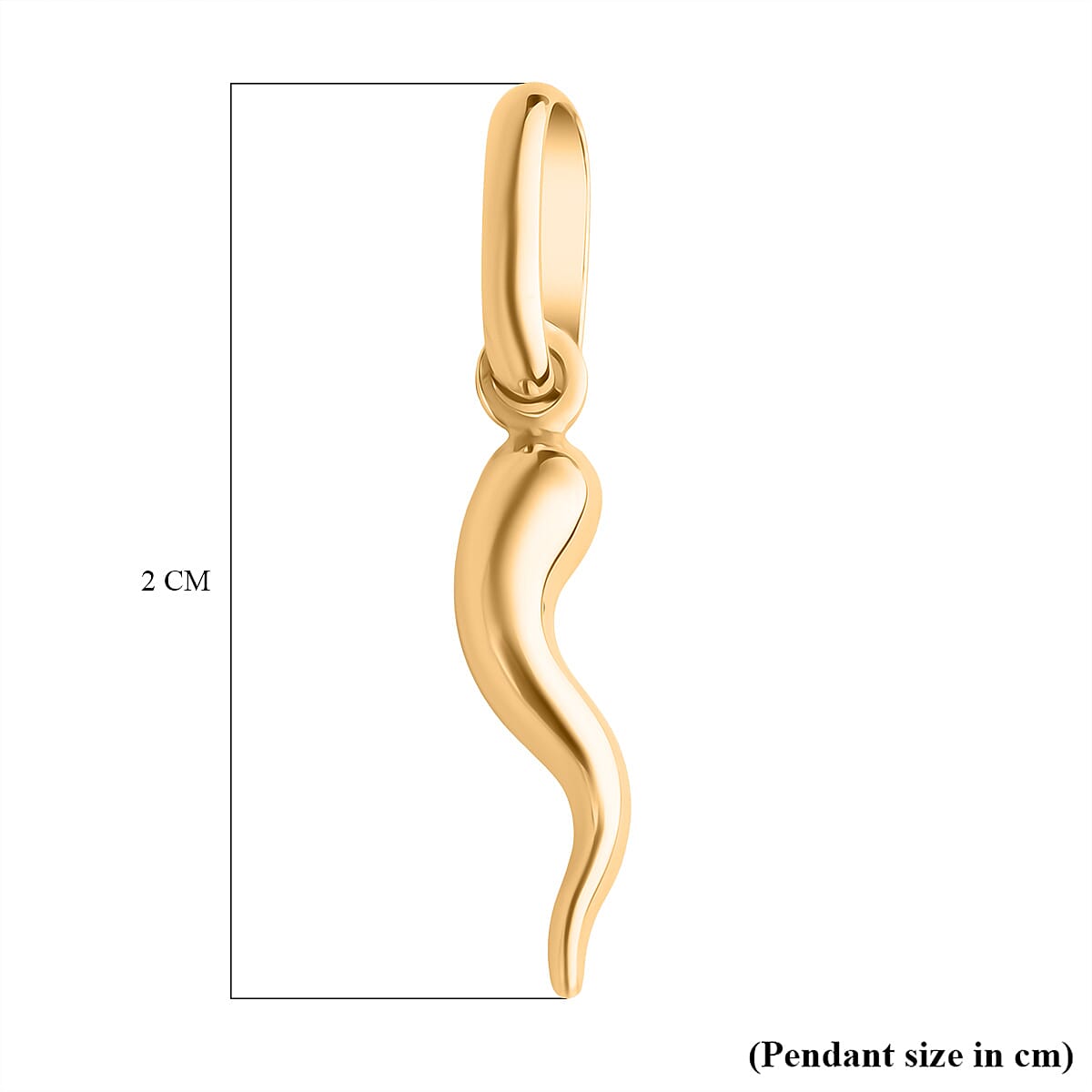 9K Yellow Gold Chilli Pendant 8267710 4