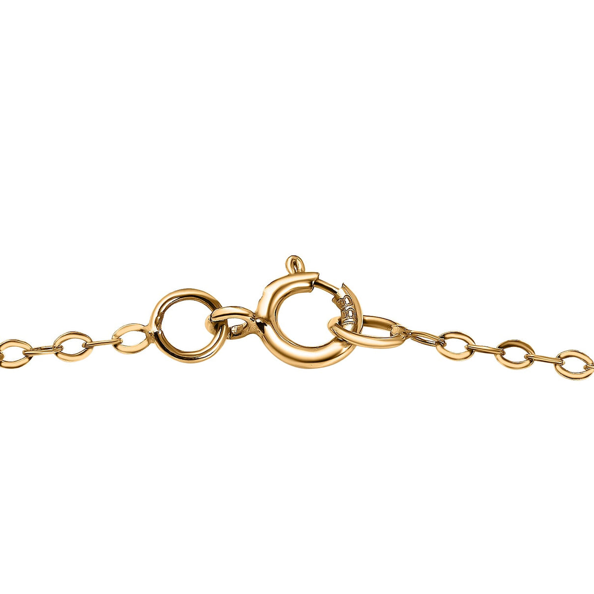 9K Yellow Gold Circle and Beads Necklace (Size - 18) 7628387 3