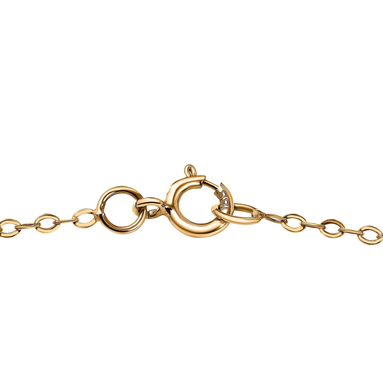 9K Yellow Gold Circle and Beads Necklace (Size - 18) 7628387 3