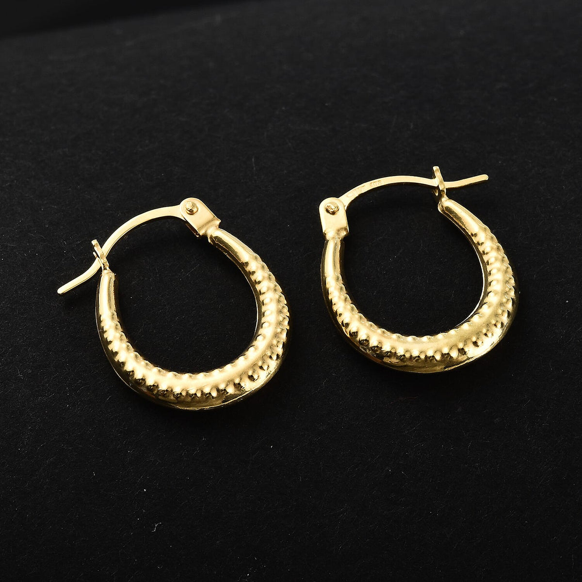 Hatton Garden Closeout Deal - 9K Yellow Gold Creole Earring with Clasp 8024951 1