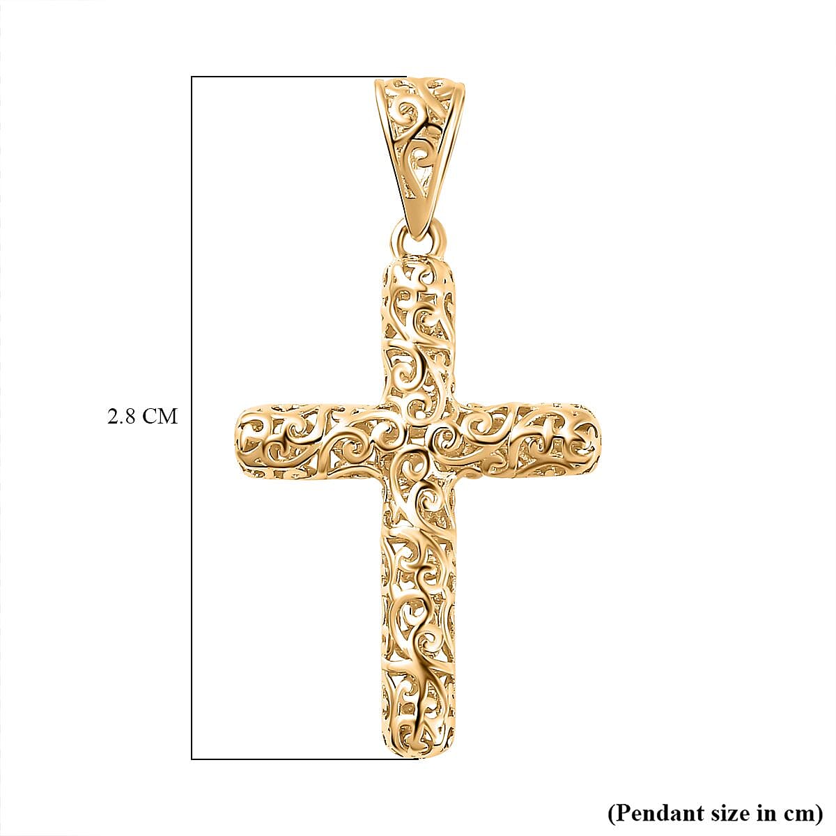 Lucy Q Collection - 9K Yellow Gold Cross Pendant 7745164 5