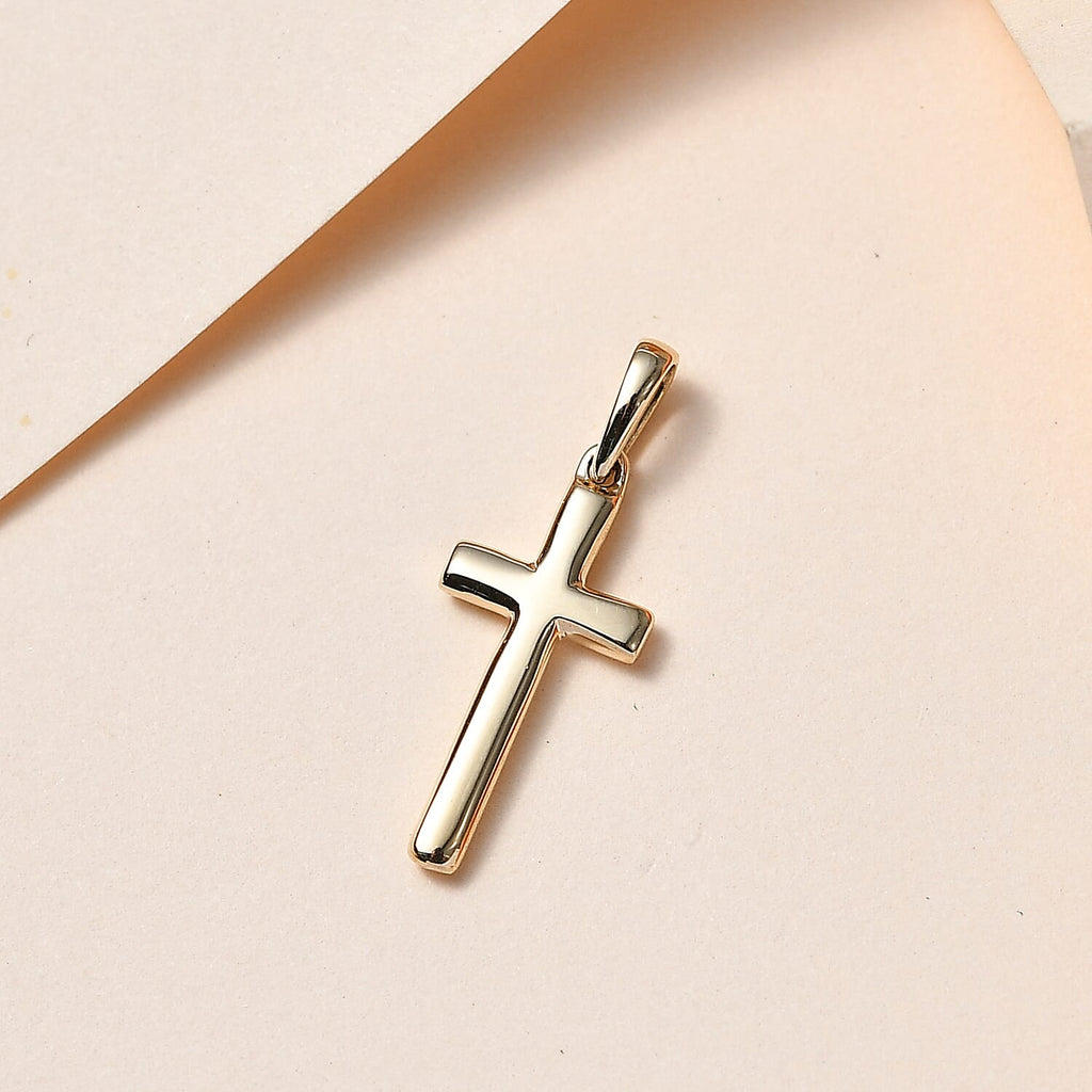 9K Yellow Gold  Cross Pendant,  Gold Wt. 0.87 Gms
