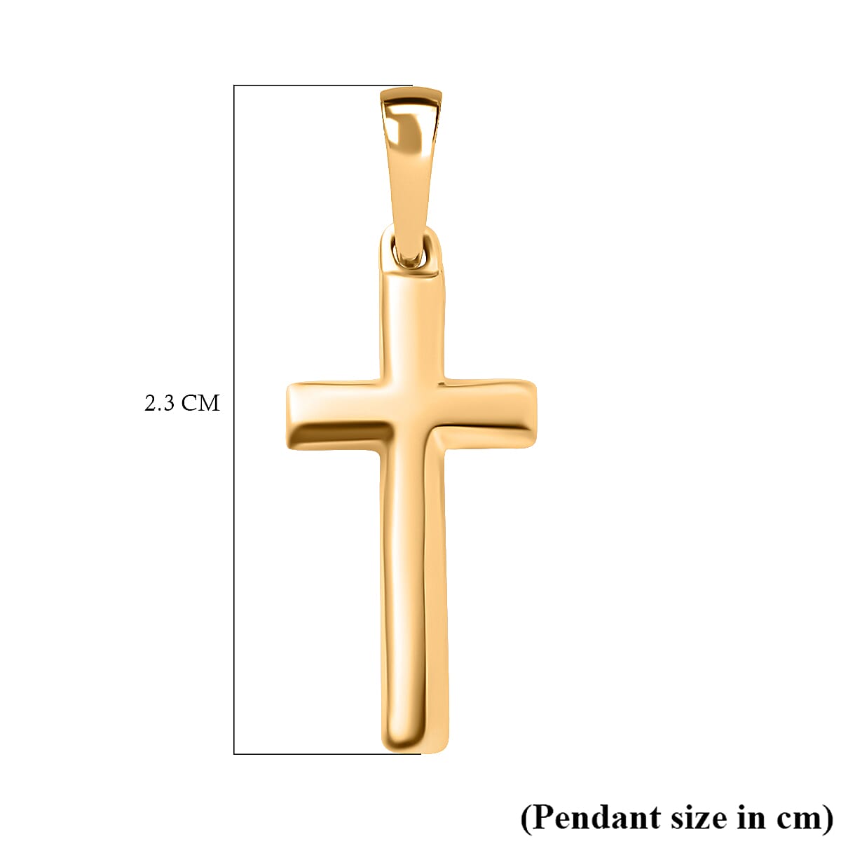 9K Yellow Gold  Cross Pendant,  Gold Wt. 0.87 Gms 7747315 6