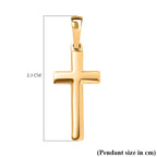 9K Yellow Gold  Cross Pendant,  Gold Wt. 0.87 Gms