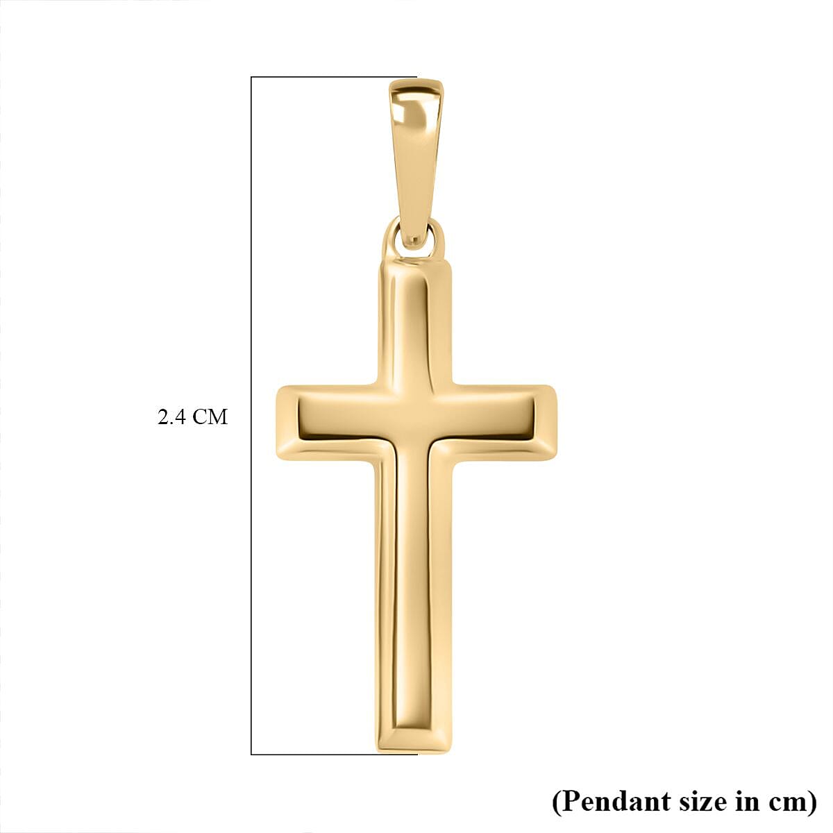 Hatton Garden Close Out - 9K Yellow Gold Cross Pendant 7781417 6