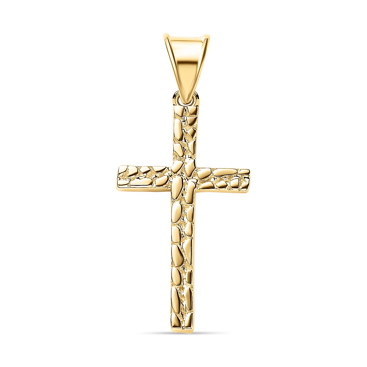 9K Yellow Gold Cross Pendant 7614521 0