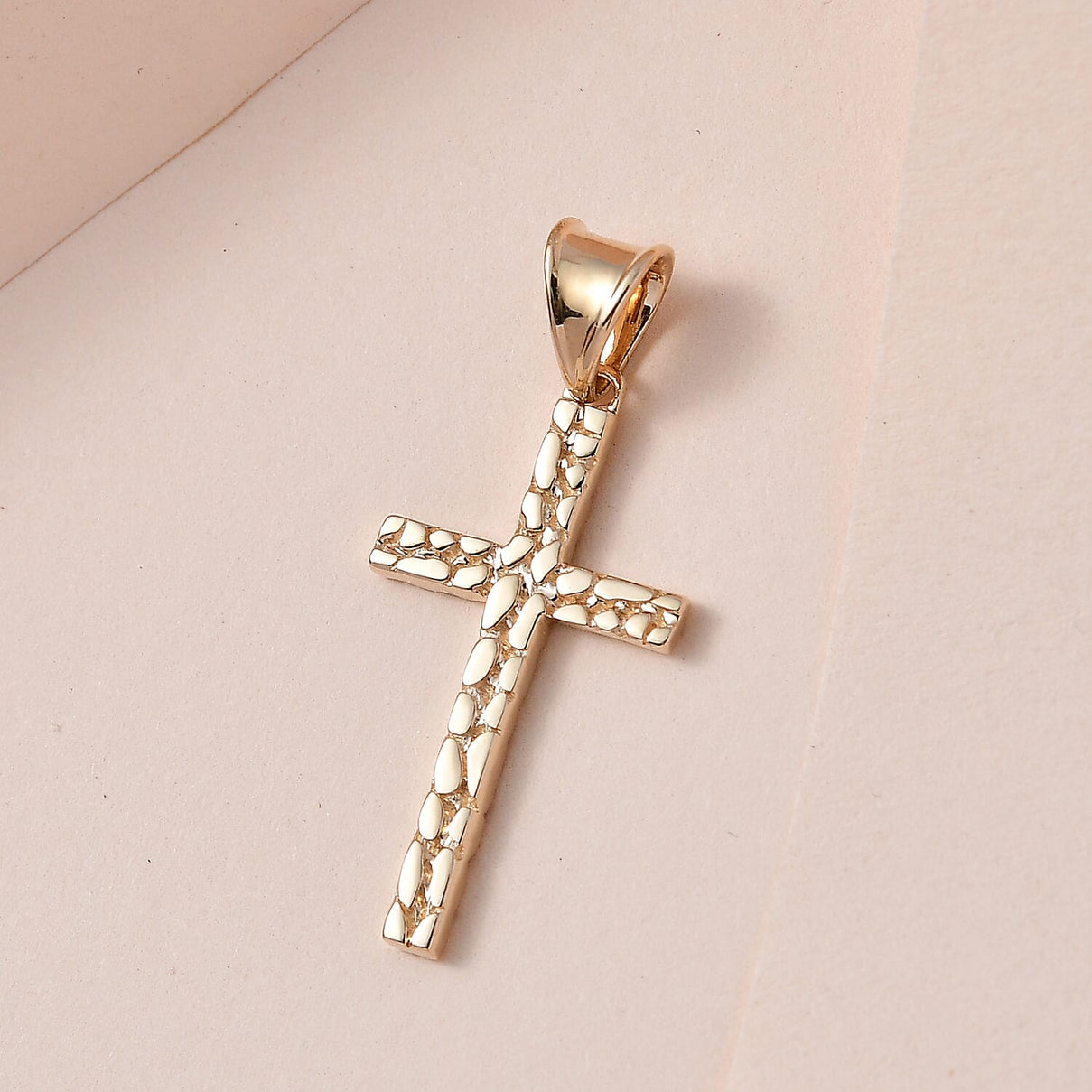 9K Yellow Gold Cross Pendant 7614521 2