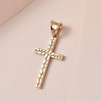 9K Yellow Gold Cross Pendant