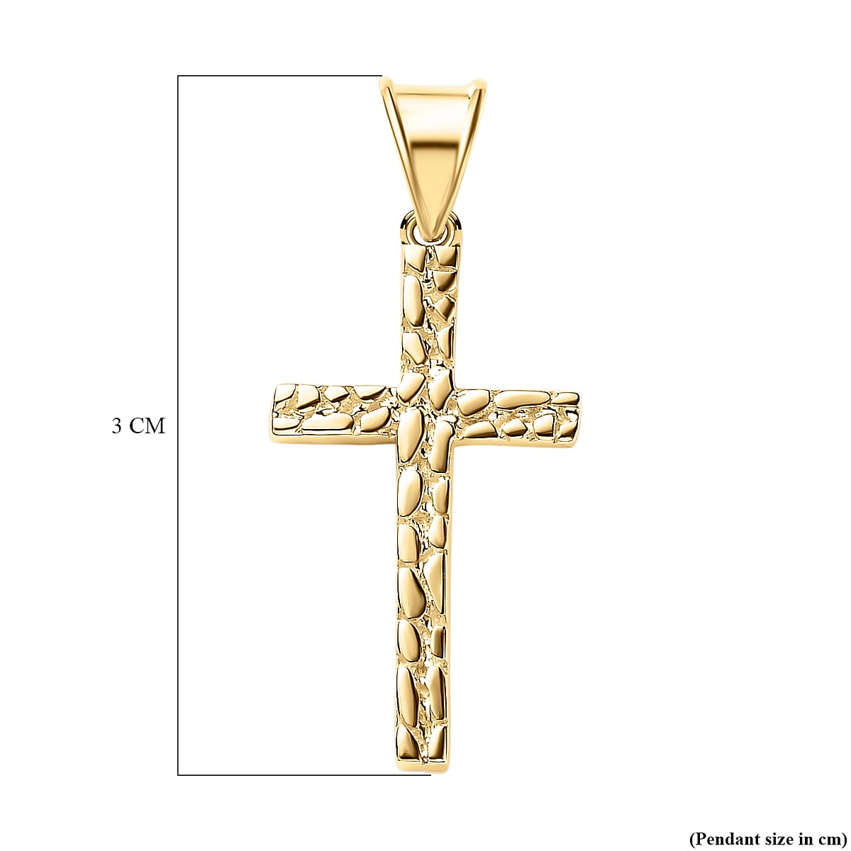 9K Yellow Gold Cross Pendant 7614521 5