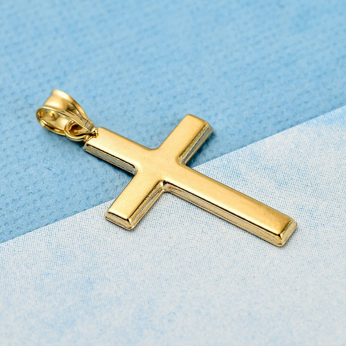 Hatton Garden Close Out Deal - 9K Yellow Gold Cross Pendant 7694132 1