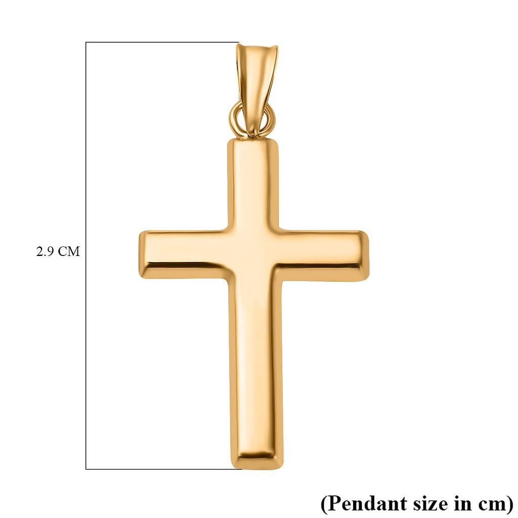 Hatton Garden Close Out Deal - 9K Yellow Gold Cross Pendant