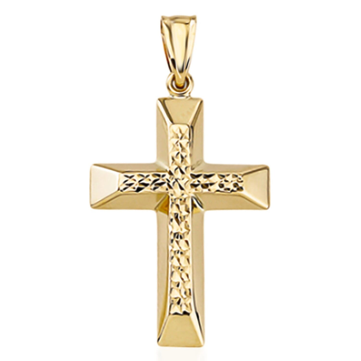 Hatton Garden Closeout - 9K Yellow Gold Cross Pendant 7939328 0